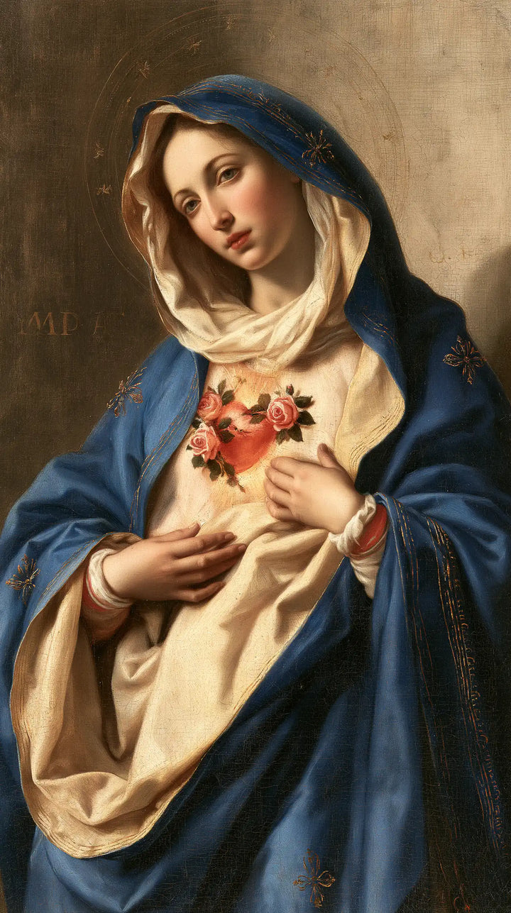 The Immaculate Heart of Mary — Soft Light upon the Ivory Fold