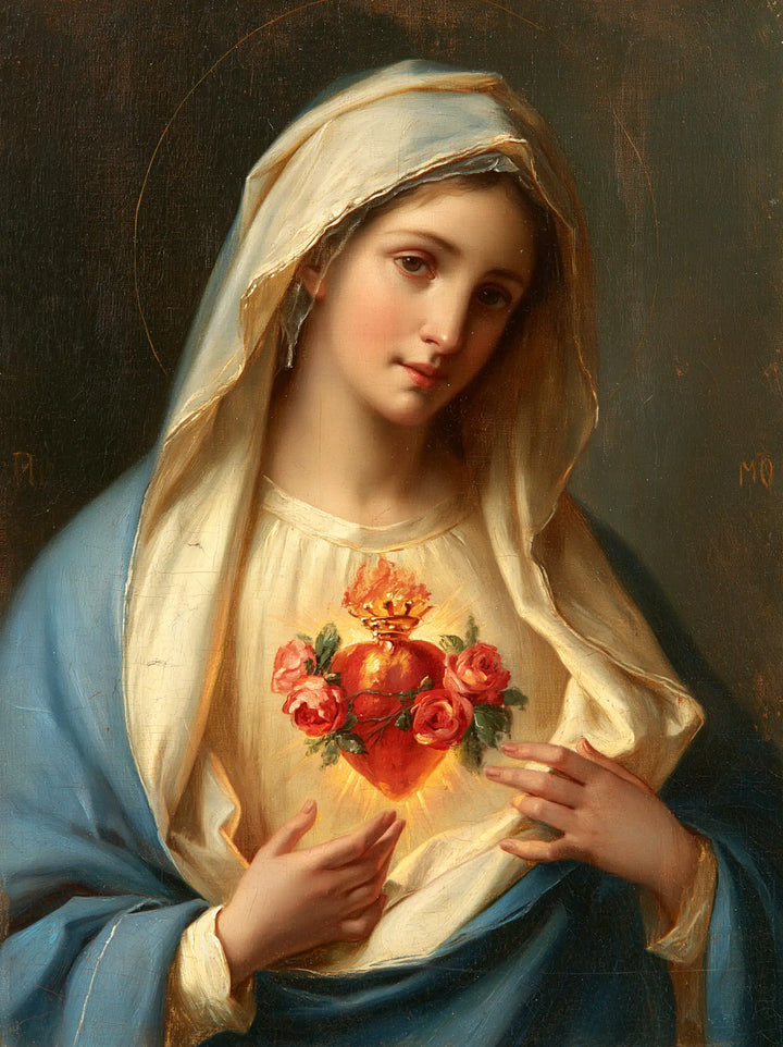 The Immaculate Heart of Mary — An Inclination Beneath the Gold-Edged Veil