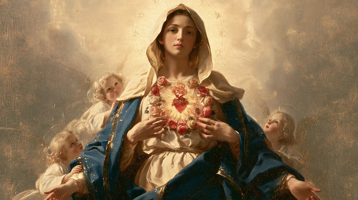 The Immaculate Heart of Mary — The Flowered Heart and the Little Gazes