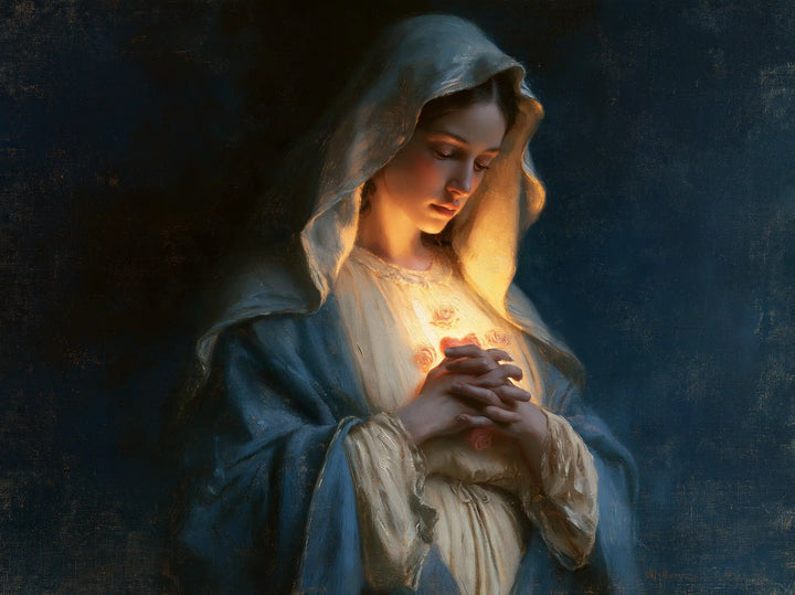 Immaculate Heart of Mary - Midnight Blue Chiaroscuro · Landscape n° 7