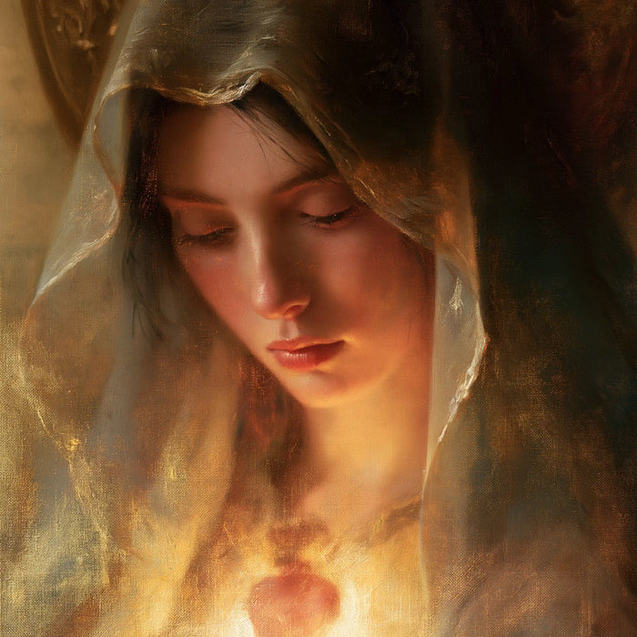 The Immaculate Heart of Mary — The Resting Face in Diffuse Light