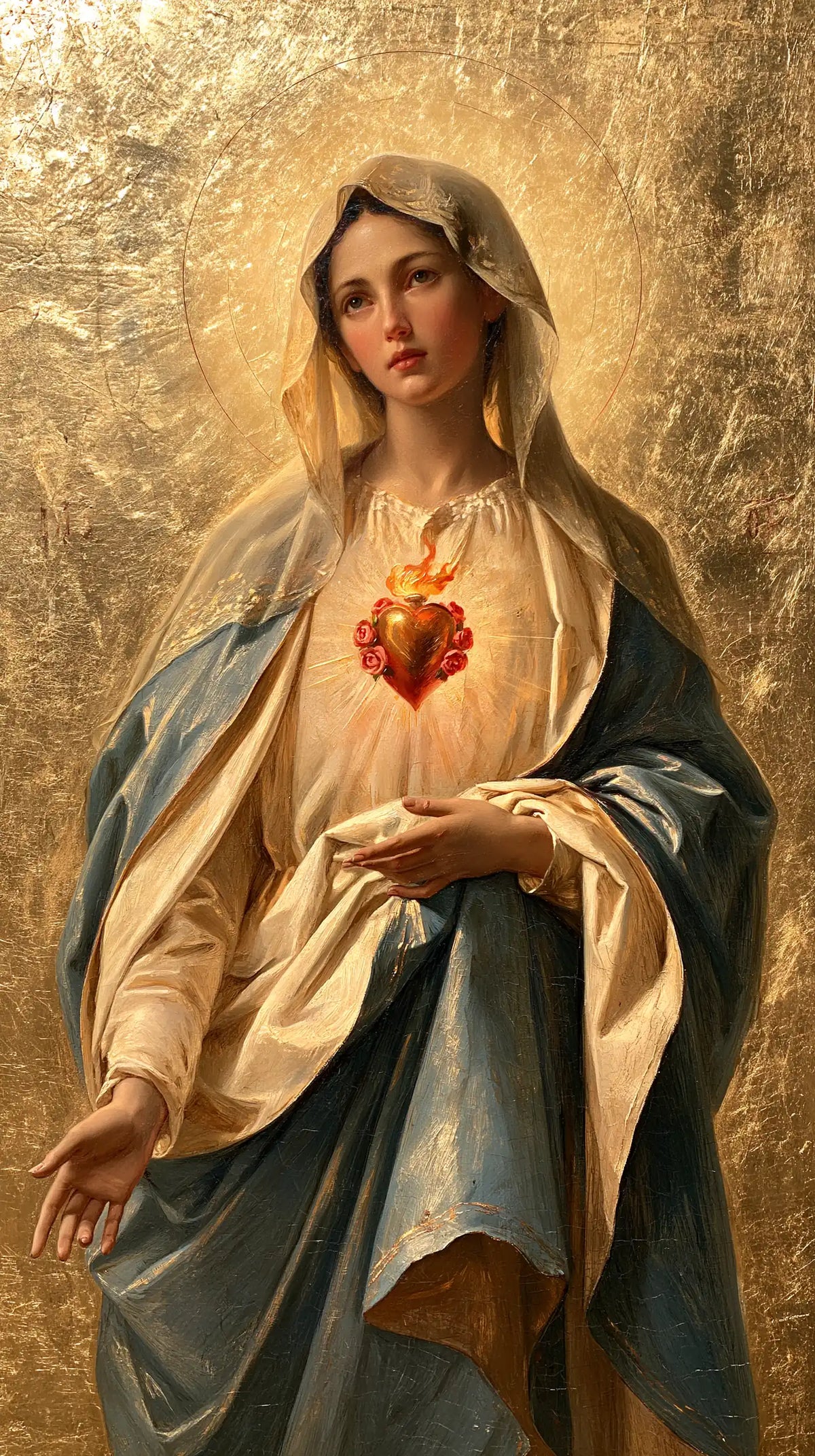 Immaculate Heart of Mary - Sacred Gold · Portrait n° 10