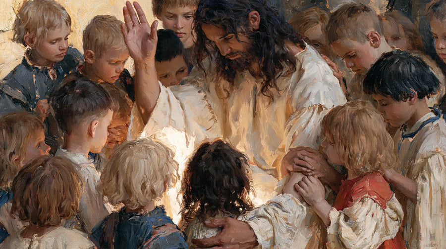 Jesus and the Children - Expressionist · Landscape n° 6