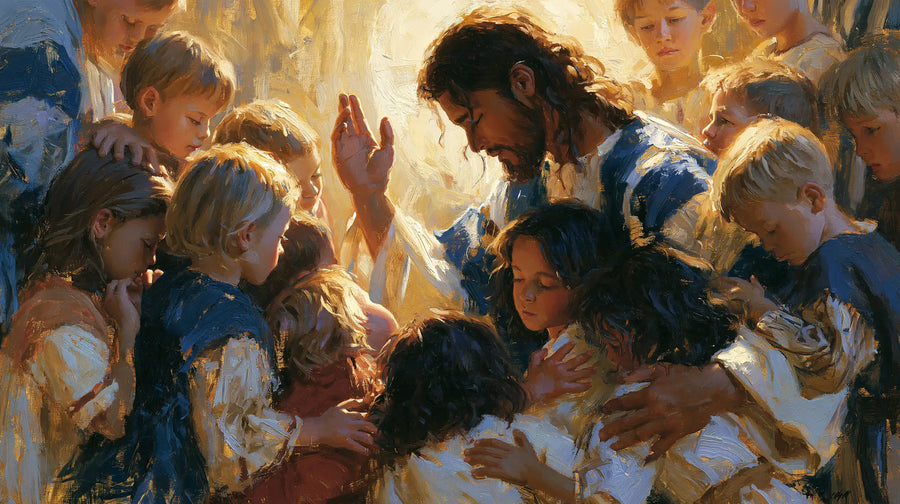 Jesus and the Children - Expressionist · Landscape n° 10