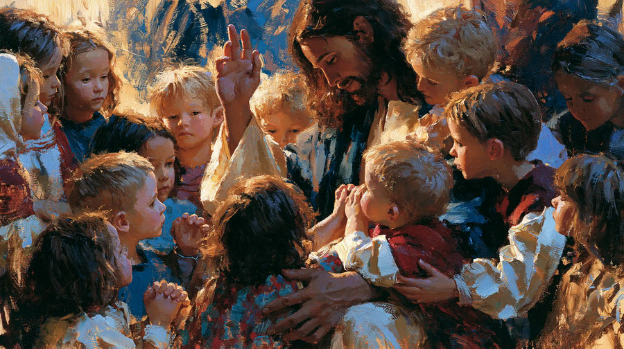 Jesus and the Children - Expressionist · Landscape n° 12