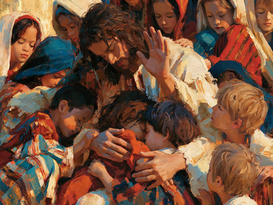 Jesus and the Children - Expressionist · Landscape n° 13