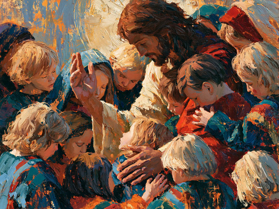 Jesus and the Children - Expressionist · Landscape n° 16