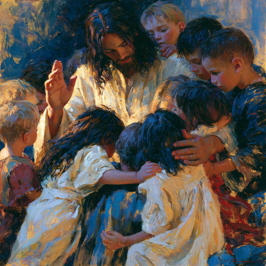 Jesus and the Children - Expressionist · Square n° 3