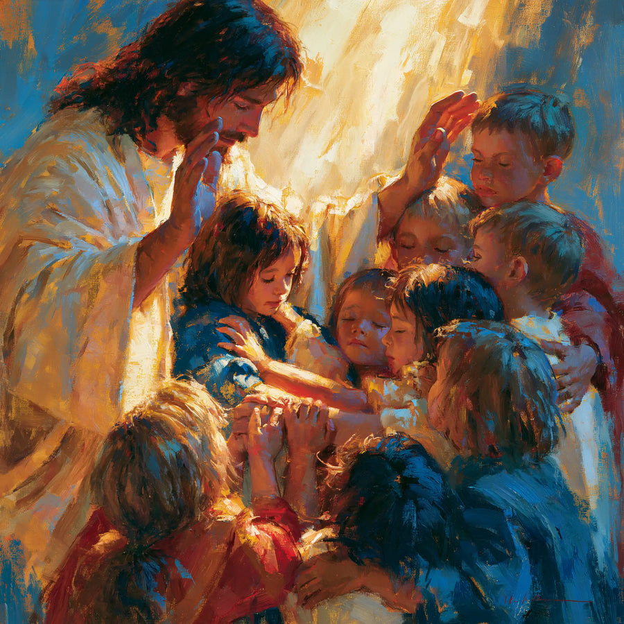 Jesus and the Children - Expressionist · Square n° 6