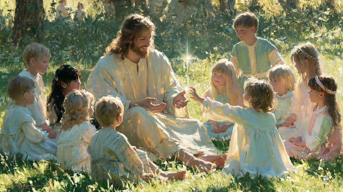 Jesus and the Children — The Little Hand Reaching from the Meadow