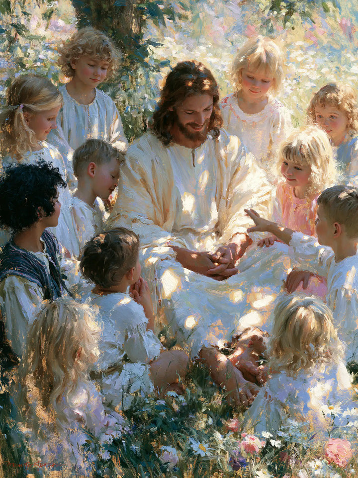 Jesus and the Children - Impressionist · Portrait n° 10