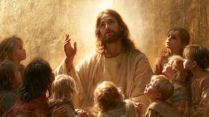 Jesus and the Children — Eyes Turned toward the Heights