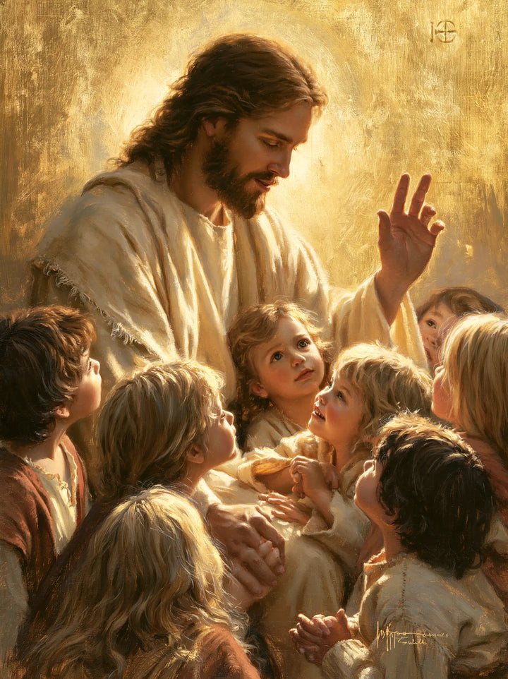 Jesus and the Children - Sacred Gold · Portrait n° 13