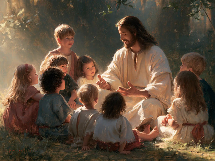 Jesus and the Children — The Word in the Gentle Glade