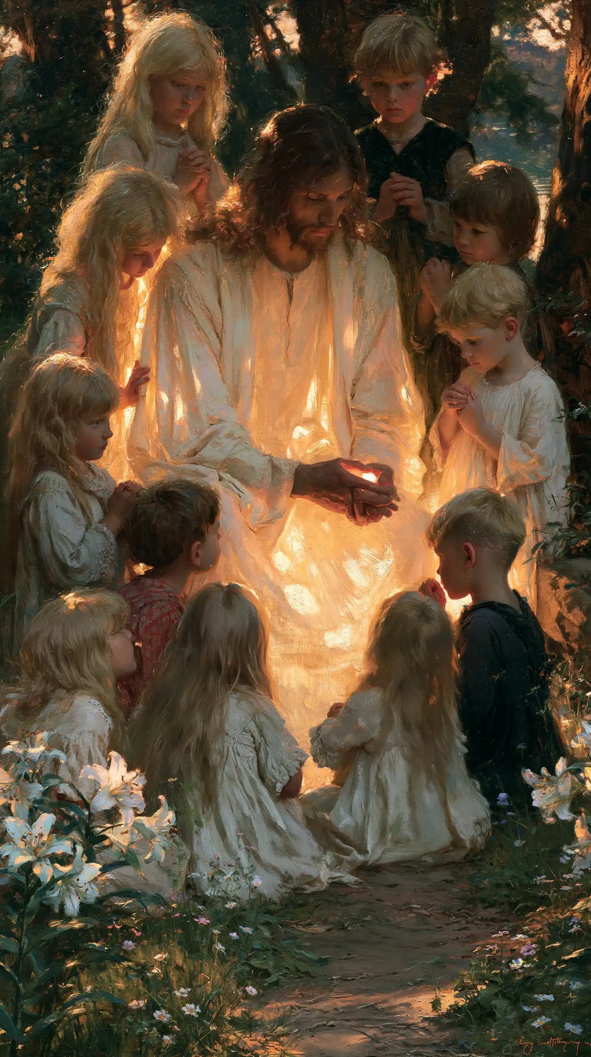 Jesus and the Children — The Robe with Glints of Fire