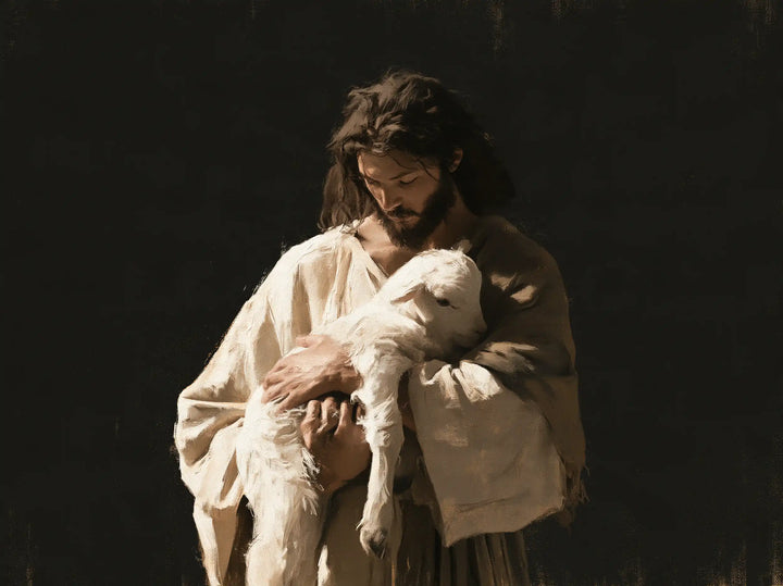 Jesus and the Lamb - Contemporary Minimalism · Landscape n° 2