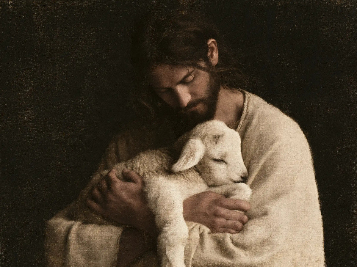 Jesus and the Lamb — Sleep Within the Mantle