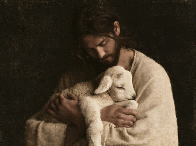 Jesus and the Lamb — Sleep Within the Mantle
