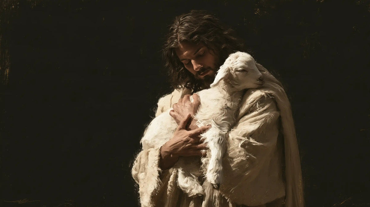 Jesus and the Lamb — Tenderness at the Edge of Great Silence