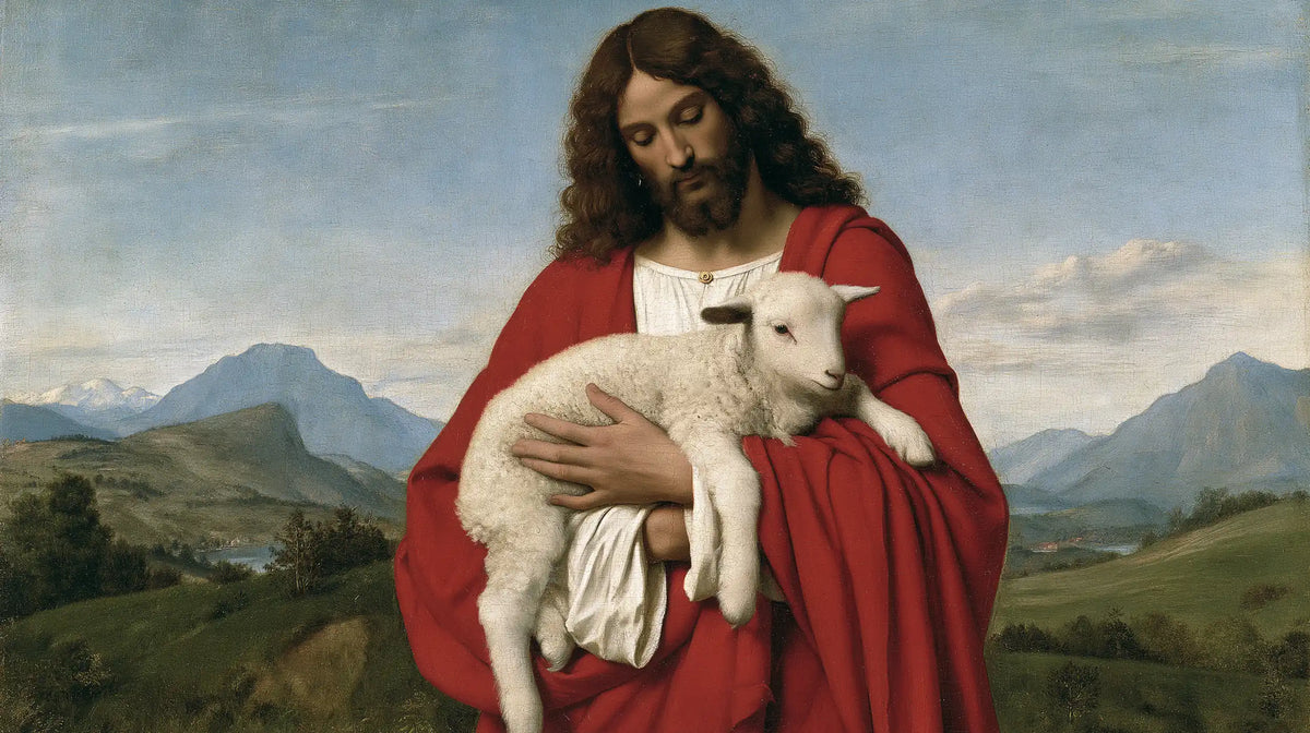 Jesus and the Lamb — Whiteness in Scarlet Folds