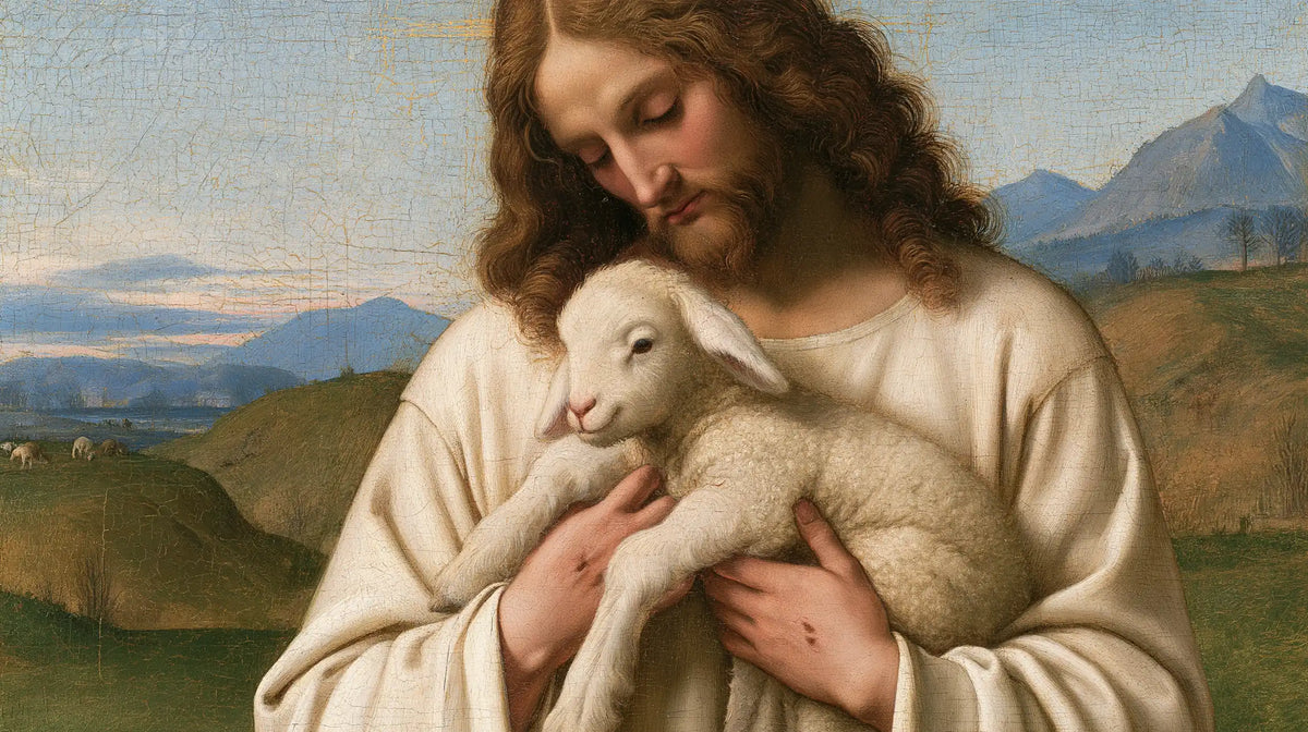 Jesus and the Lamb — The Little Refuge of the Meadows