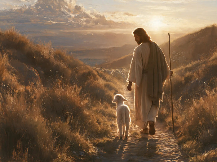 Jesus and the Lamb — The Valley in the Hollow of Evening