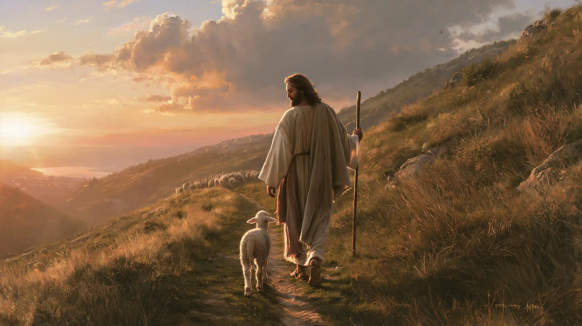 Jesus and the Lamb — The Descent Toward the Quiet Day