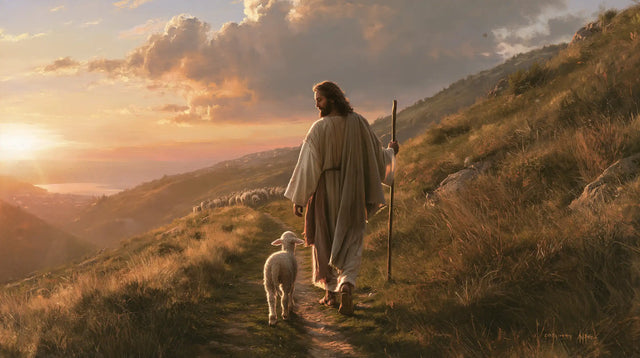 Jesus and the Lamb — The Descent Toward the Quiet Day