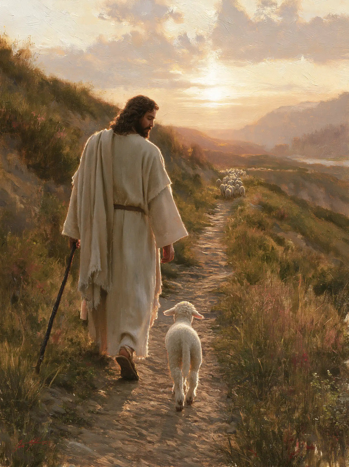 Jesus and the Lamb — The Walk Toward the Open Horizon
