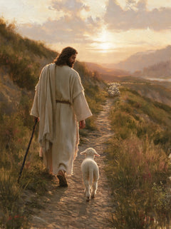 Jesus and the Lamb — The Walk Toward the Open Horizon