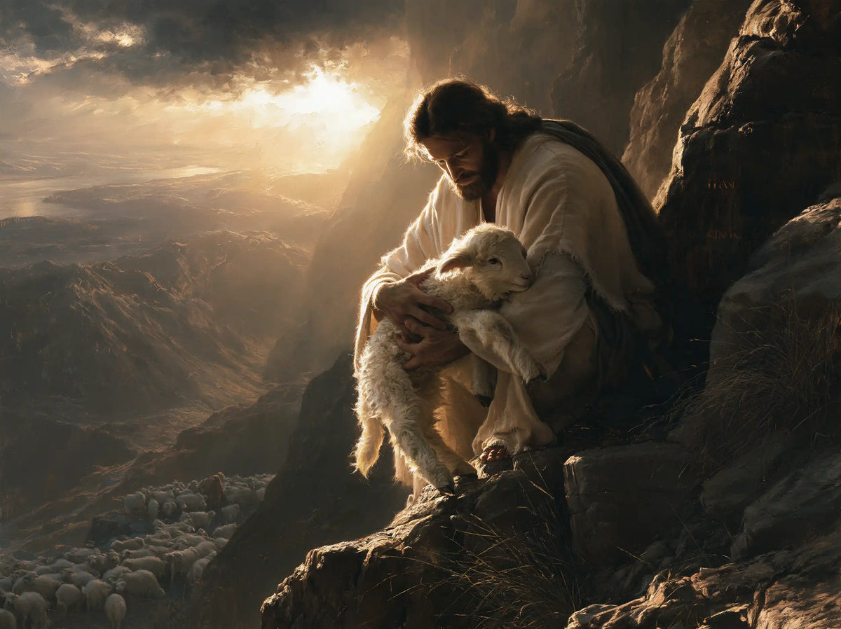 Jesus and the Lamb — Shelter Above the Precipice