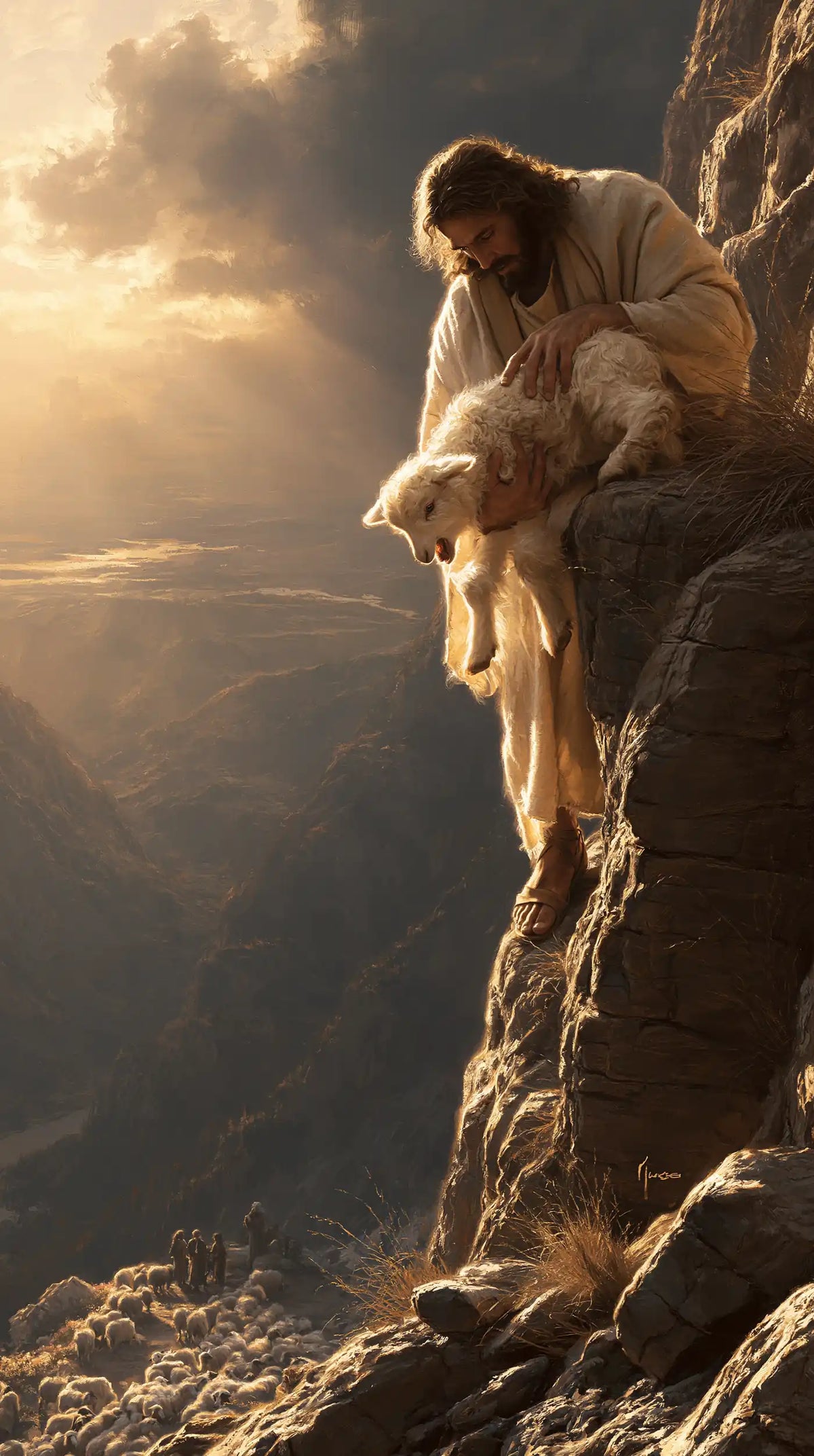 Jesus and the Lamb — Grace at the Edge of the Abyss