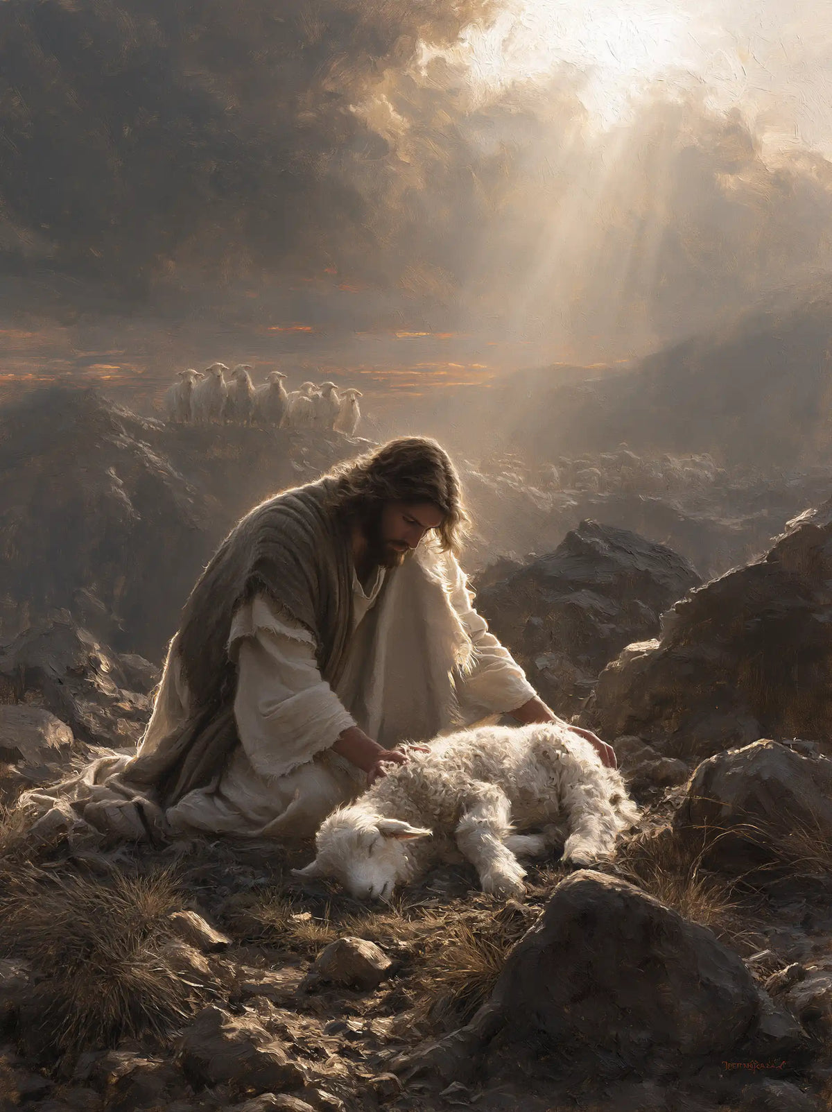 Jesus and the Lamb — The Lamb Found Beneath the Open Sky
