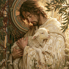 Jesus and the Lamb — The Prayer of Golden Lines