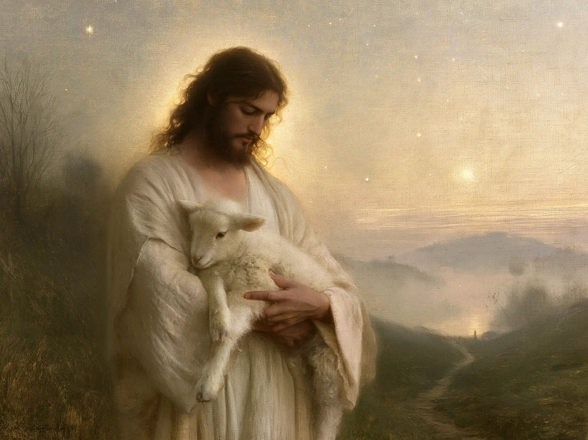 Jesus and the Lamb — Peace Upon the Hills of Dreams