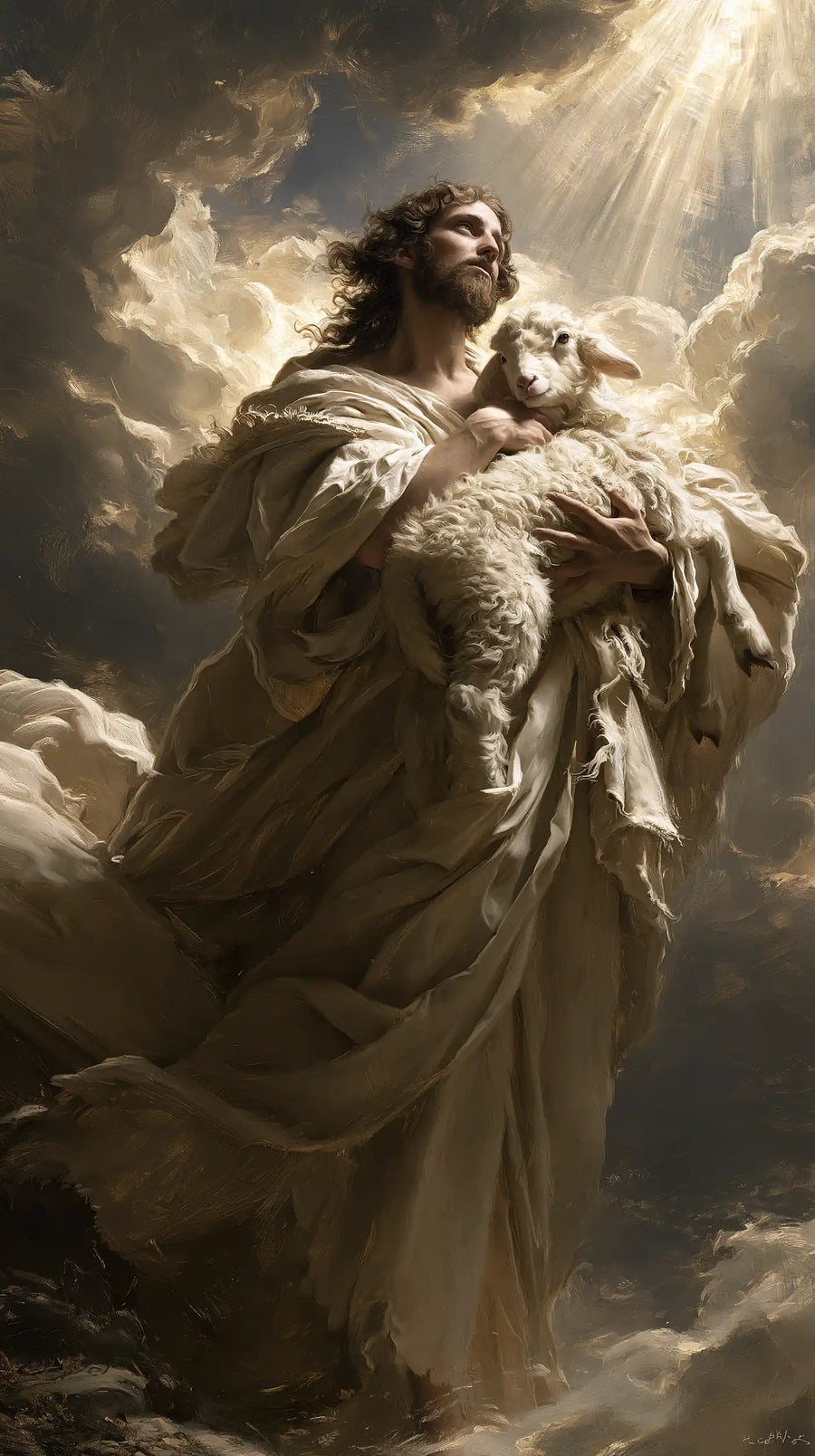 Jesus and the Lamb - Theatrical Baroque · Portrait n° 6
