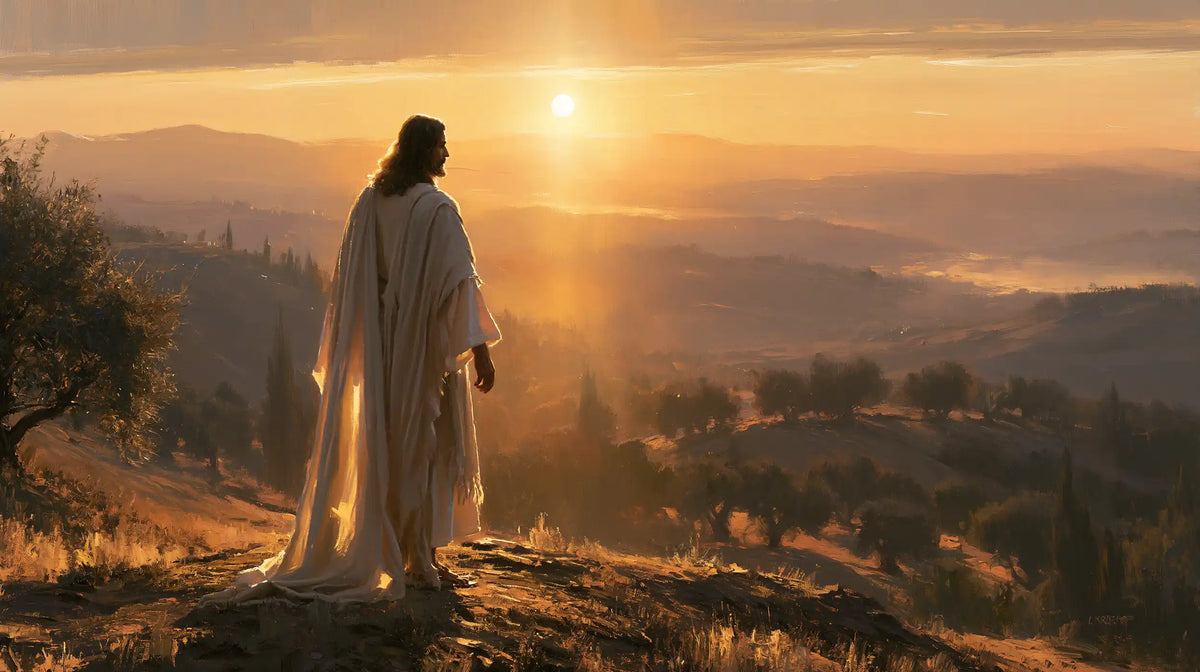 Jesus at Sunset — The Hushed Hills
