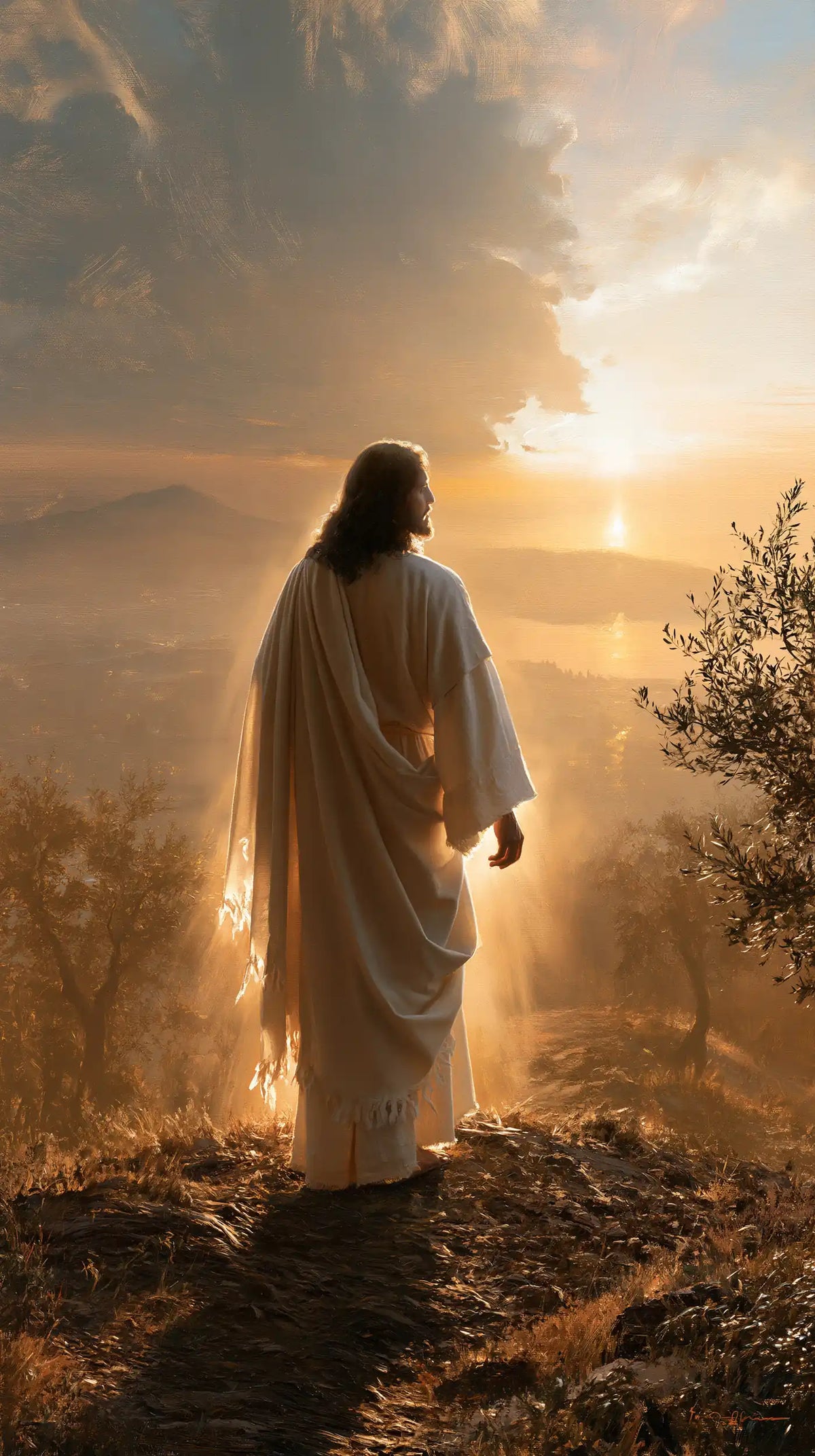 Jesus at Sunset — The Opening in the Heavens