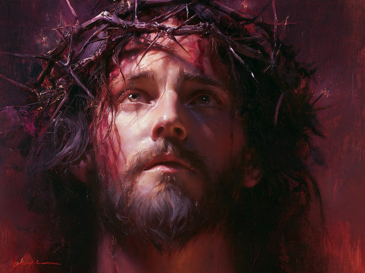 Jesus Crowned with Thorns — The Pale Cheek in Cherry Shadow