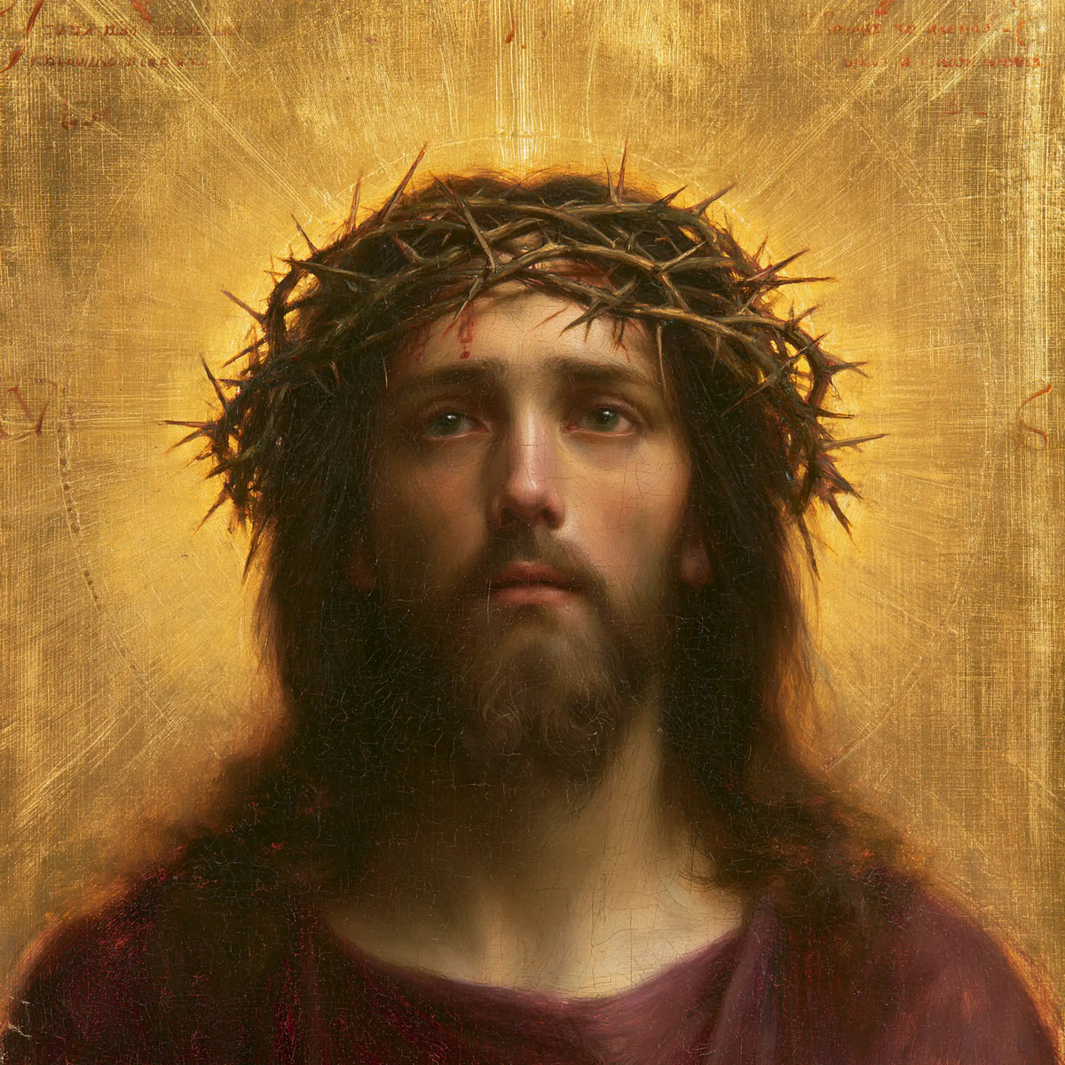 Jesus Crowned with Thorns — The Presence in the Misty Halo