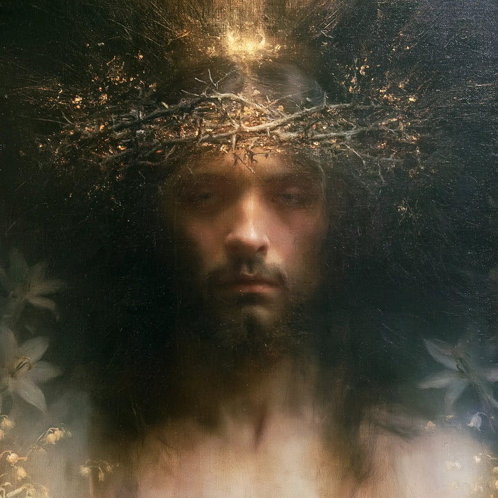 Jesus Crowned with Thorns — The Crown in Luminous Dust
