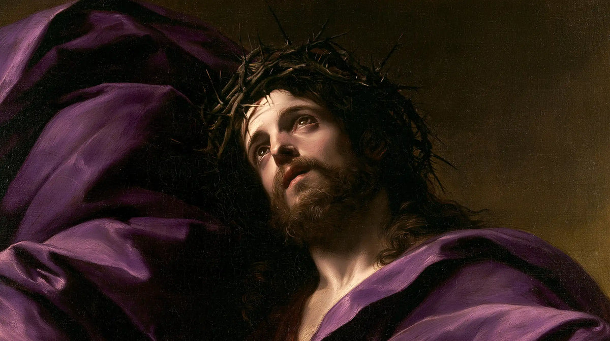 Jesus Crowned with Thorns — The Face beside the Violet Hanging