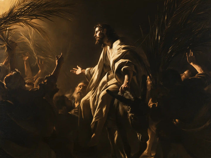 Jesus Enters Jerusalem – Caravaggio Tenebrism · Landscape no. 2