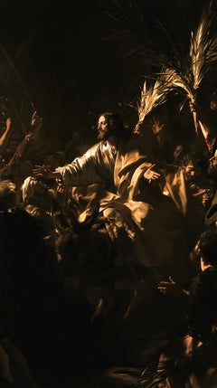 Jesus Enters Jerusalem – Caravaggio Tenebrism · Portrait no. 3