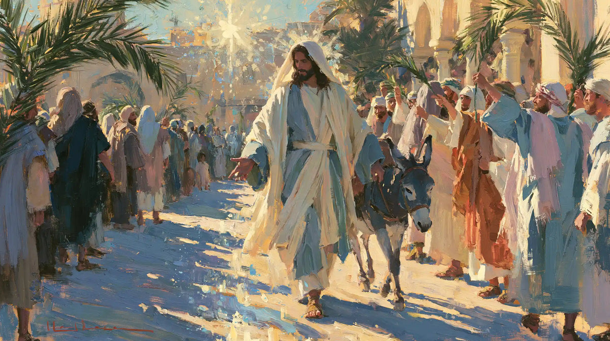 Jesus Enters Jerusalem – Impressionist · Landscape no. 10