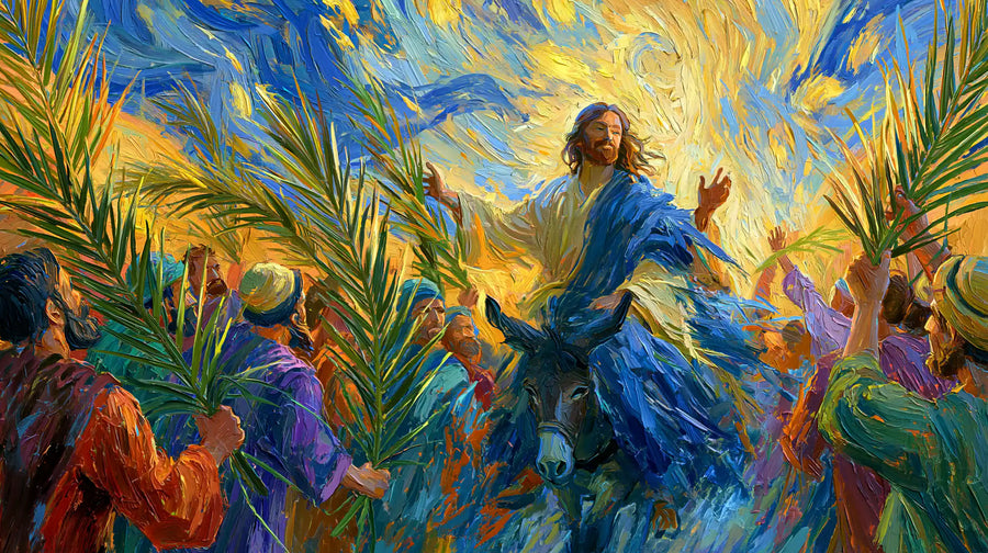 Jesus Enters Jerusalem – Post-Impressionist · Landscape no. 8