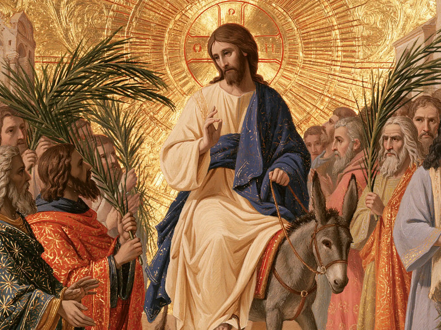 Jesus Enters Jerusalem – Sacred Gold · Landscape no. 6