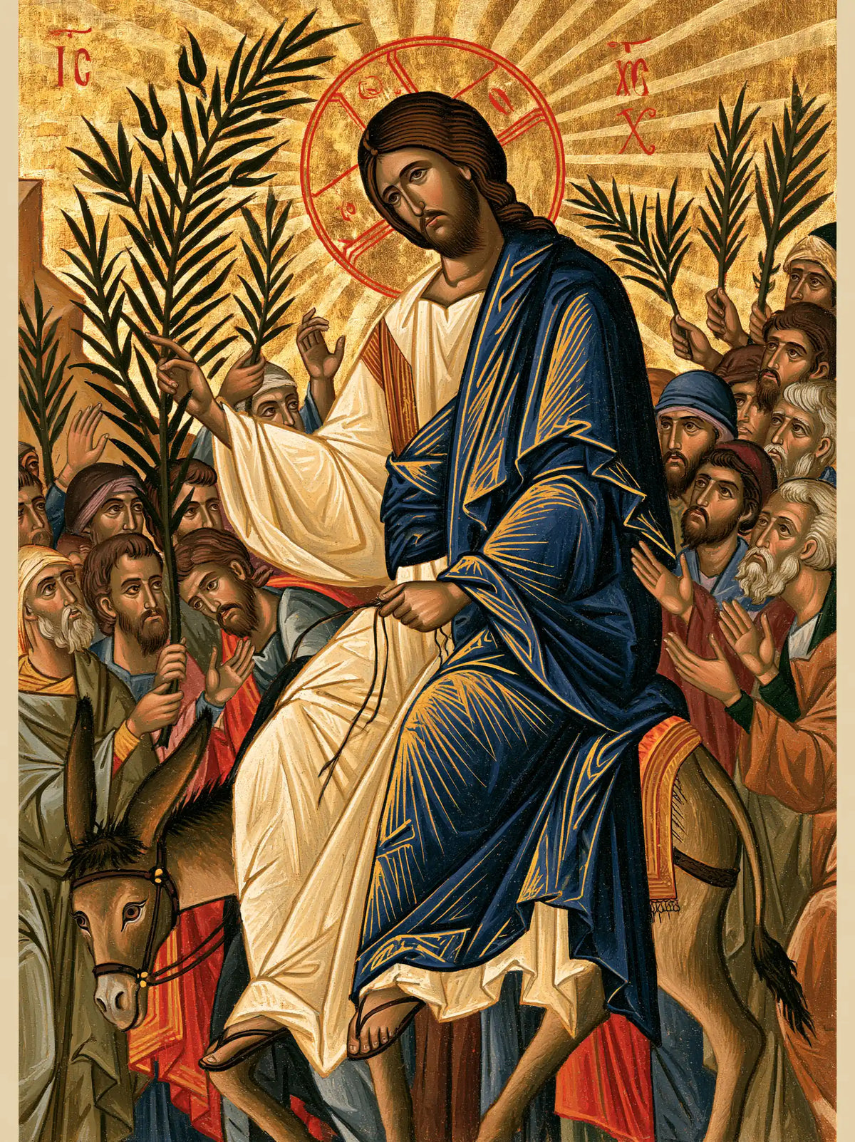 Jesus Enters Jerusalem – Sacred Gold · Portrait no. 11