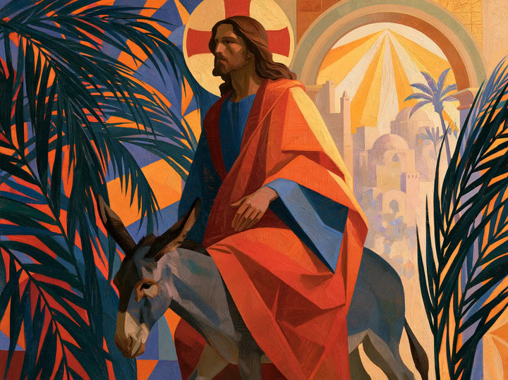 Jesus Enters Jerusalem – Symbolist · Landscape no. 6