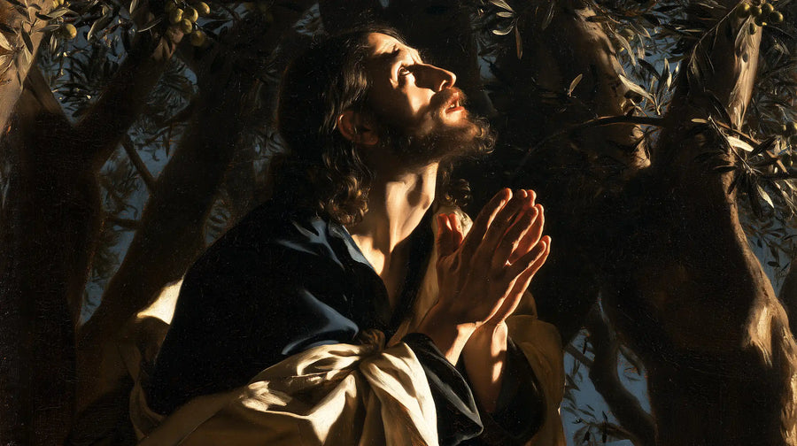 Jesus in Gethsemane - Caravaggio Tenebrism · Landscape n° 15
